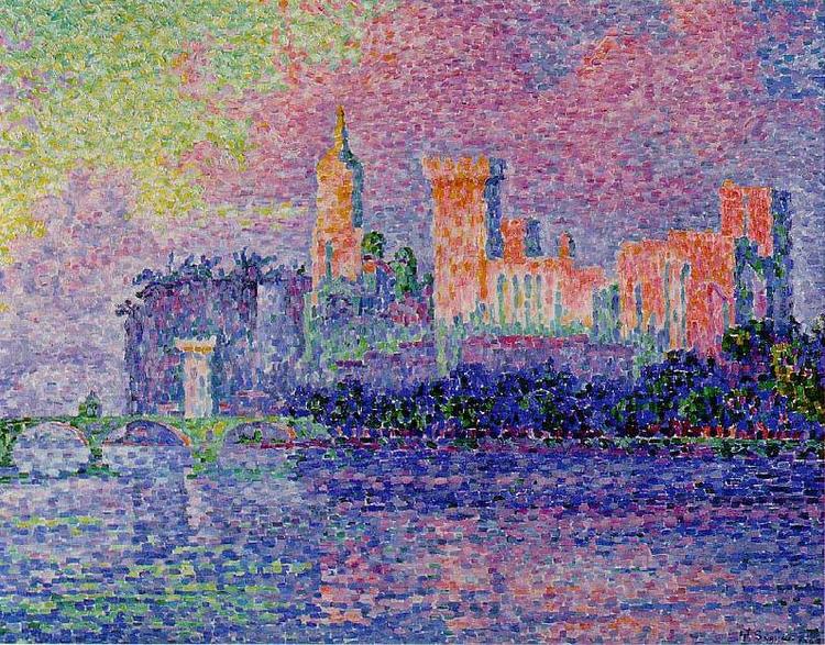 Paul Signac The Papal Palace, Germany oil painting art